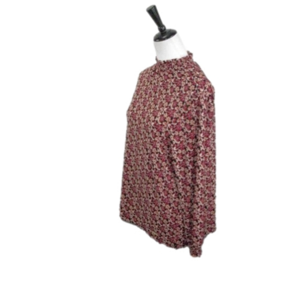 Anne Klein Orange/Red Floral Pull Over Blouse Size XL - Picture 4 of 5